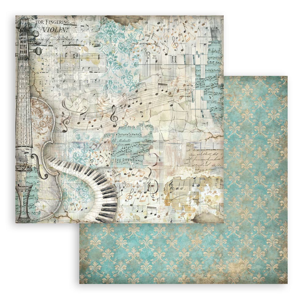 Stamperia Symphony 12x12 Inch Paper Pack Maxi Background Selection by Sara Alcobendas (SBBL189)