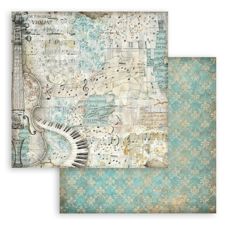 Stamperia Symphony 12x12 Inch Paper Pack Maxi Background Selection by Sara Alcobendas (SBBL189)