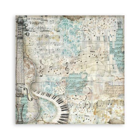 Stamperia Symphony 12x12 Inch Paper Pack Maxi Background Selection by Sara Alcobendas (SBBL189)
