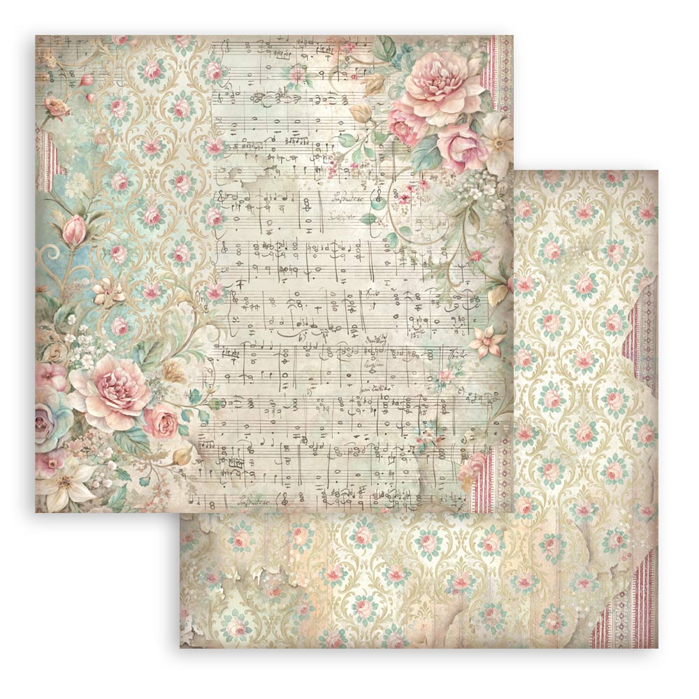 Stamperia Symphony 12x12 Inch Paper Pack Maxi Background Selection by Sara Alcobendas (SBBL189)