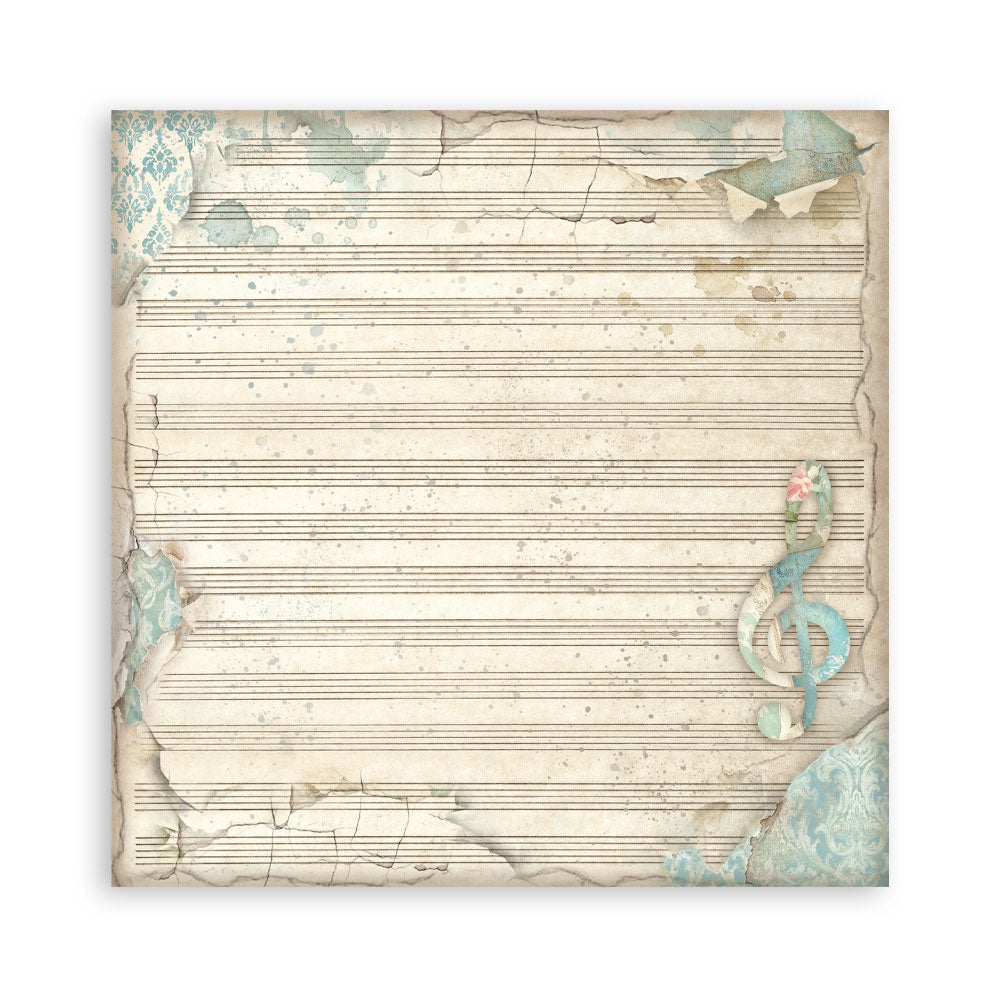 Stamperia Symphony 12x12 Inch Paper Pack Maxi Background Selection by Sara Alcobendas (SBBL189)