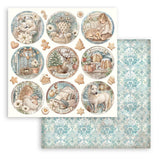 Stamperia White Christmas 12 x 12 Inch Paper Pack by Cristina Radovan - SBBL190