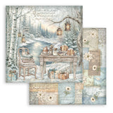 Stamperia White Christmas 12 x 12 Inch Paper Pack by Cristina Radovan - SBBL190