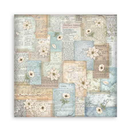 Stamperia White Christmas 12 x 12 Inch Paper Pack by Cristina Radovan - SBBL190