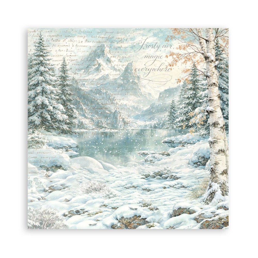 Stamperia White Christmas 12 x 12 Inch Paper Pack by Cristina Radovan - SBBL190