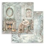 Stamperia White Christmas 12 x 12 Inch Paper Pack by Cristina Radovan - SBBL190