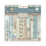 Stamperia White Christmas 12 x 12 Inch Maxi Background Paper Pack by Cristina Radovan - SBBL191