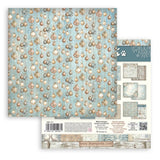 Stamperia White Christmas 12 x 12 Inch Maxi Background Paper Pack by Cristina Radovan - SBBL191