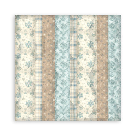 Stamperia White Christmas 12 x 12 Inch Maxi Background Paper Pack by Cristina Radovan - SBBL191