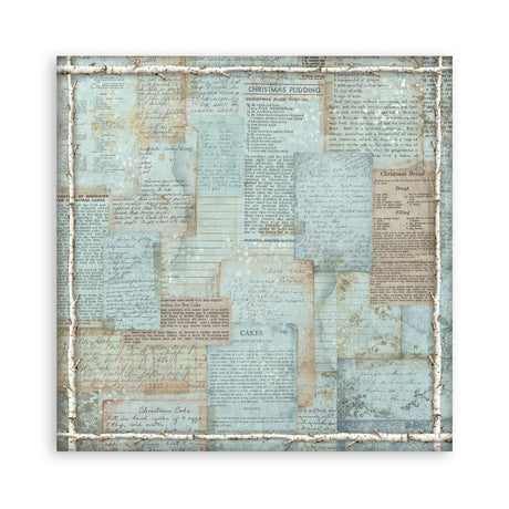 Stamperia White Christmas 12 x 12 Inch Maxi Background Paper Pack by Cristina Radovan - SBBL191