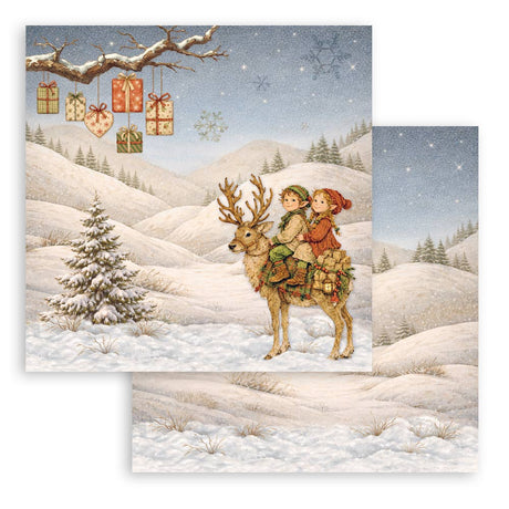Stamperia Silent Night 12 x 12 Inch Paper Pack - SBBL192