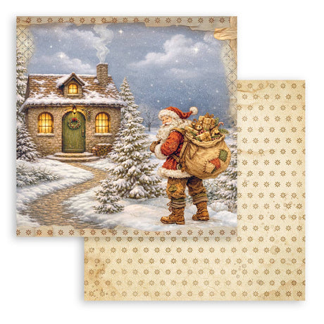 Stamperia Silent Night 12 x 12 Inch Paper Pack - SBBL192