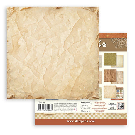 Stamperia Silent Night 12 x 12 Inch Maxi Background Paper Pack - SBBL193