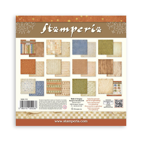 Stamperia Silent Night 12 x 12 Inch Maxi Background Paper Pack - SBBL193