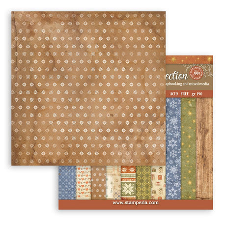 Stamperia Silent Night 12 x 12 Inch Maxi Background Paper Pack - SBBL193