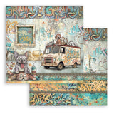 Stamperia Furry Friends 2 12x12 Inch Paper Pack by Antonis Tzanidakis - SBBL194