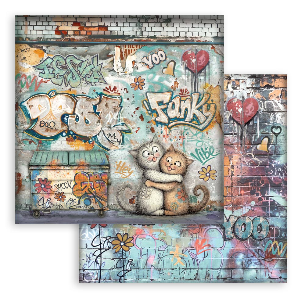 Stamperia Furry Friends 2 12x12 Inch Paper Pack by Antonis Tzanidakis - SBBL194