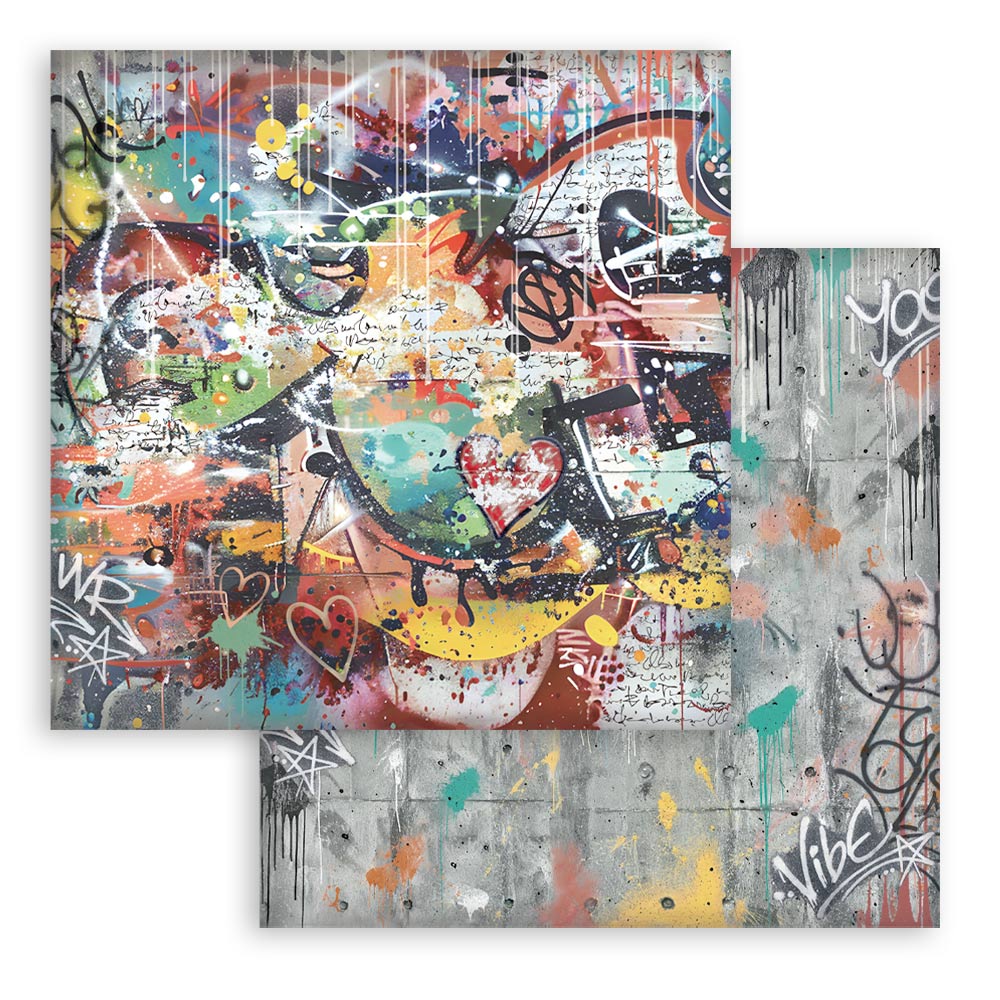 Stamperia Furry Friends 2 12x12 Inch Paper Pack Maxi Background Selection by Antonis Tzanidakis - SBBL195