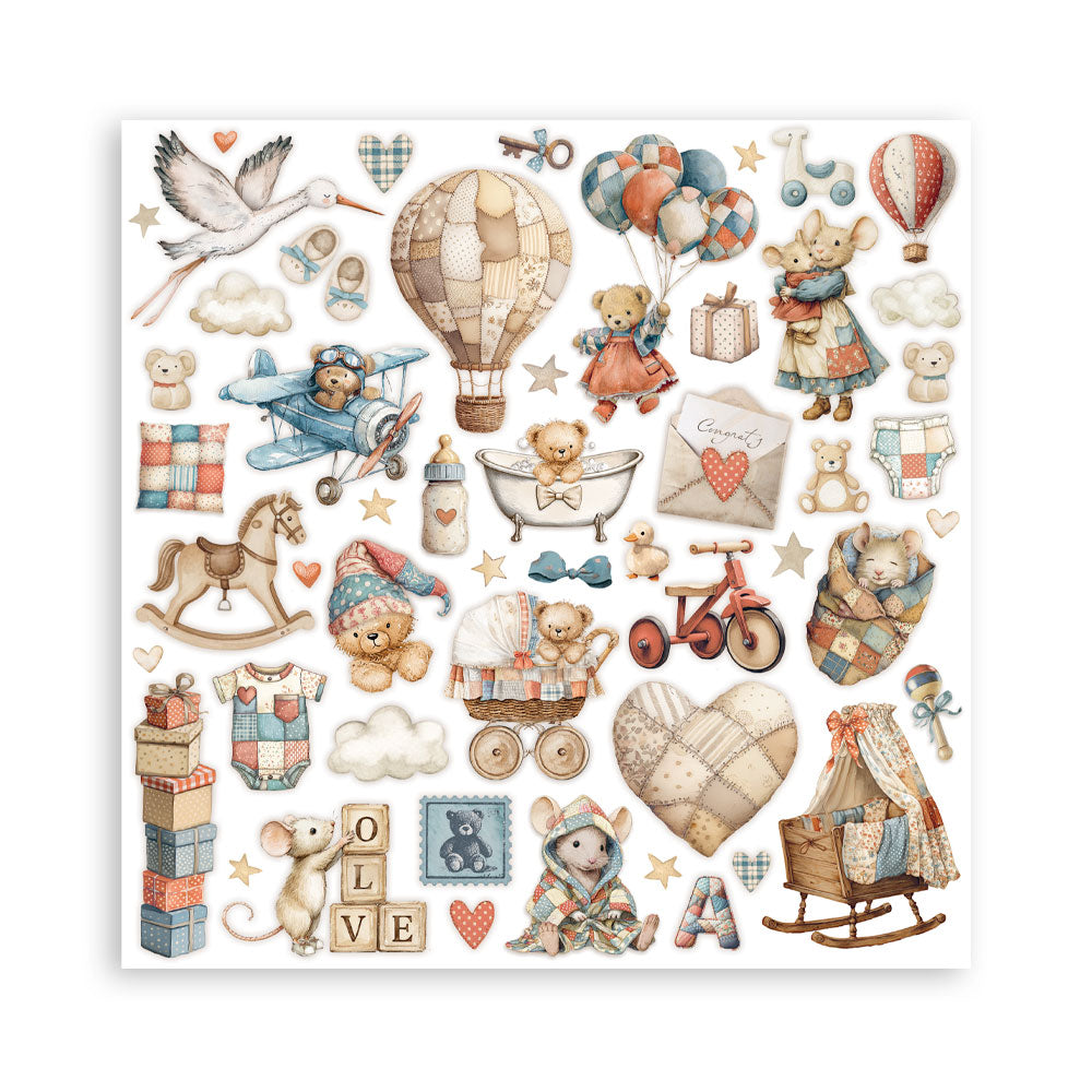 Stamperia Baby 8×8 Inch Mini Pad (SBBMS001)