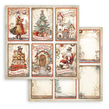 Stamperia Scrapbooking Small Pad 10 sheets cm 20,3X20,3 (8"X8") - Gear up to Christmas SBBS110