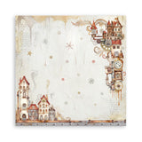 Stamperia Scrapbooking Small Pad 10 sheets cm 20,3X20,3 (8"X8") - Gear up to Christmas SBBS110