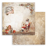 Stamperia Scrapbooking Small Pad 10 sheets cm 20,3X20,3 (8"X8") - Gear up to Christmas SBBS110