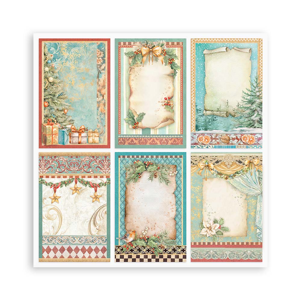 Stamperia Scrapbooking Small Pad 10 sheets cm 20,3X20,3 (8"X8") - The Nutcracker SBBS112