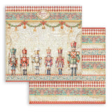 Stamperia Scrapbooking Small Pad 10 sheets cm 20,3X20,3 (8"X8") - The Nutcracker SBBS112