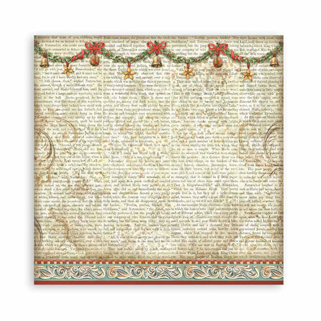 Stamperia Scrapbooking Small Pad 10 sheets cm 20,3X20,3 (8"X8") Backgrounds Selection - The Nutcracker SBBS113