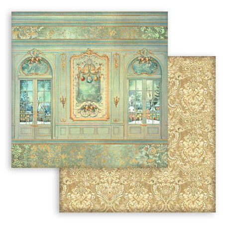 Stamperia Scrapbooking Small Pad 10 sheets cm 20,3X20,3 (8"X8") Backgrounds Selection - The Nutcracker SBBS113