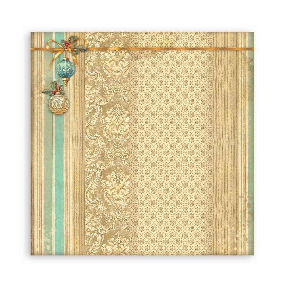 Stamperia Scrapbooking Small Pad 10 sheets cm 20,3X20,3 (8"X8") Backgrounds Selection - The Nutcracker SBBS113