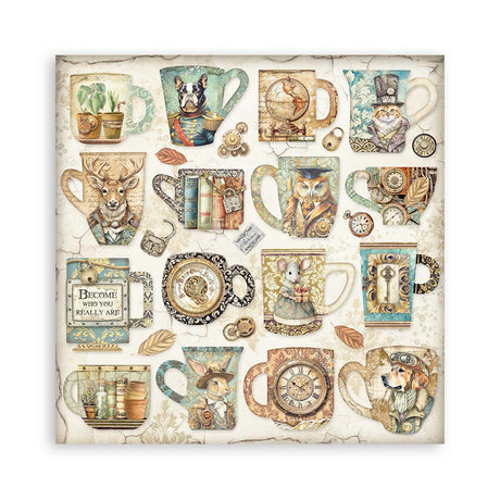 Stamperia Scrapbooking Small Pad 10 sheets cm 20,3X20,3 (8"X8") - Alterego