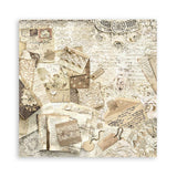 Stamperia Scrapbooking Small Pad 10 sheets cm 20,3X20,3 (8"X8") - Old Lace