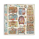 Stamperia Art of Travelling 8x8 Inch Paper Pack (SBBS120)