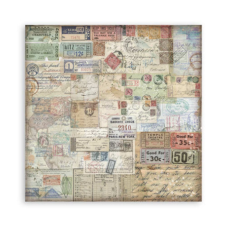 Stamperia Art of Travelling 8x8 Inch Paper Pack (SBBS120)