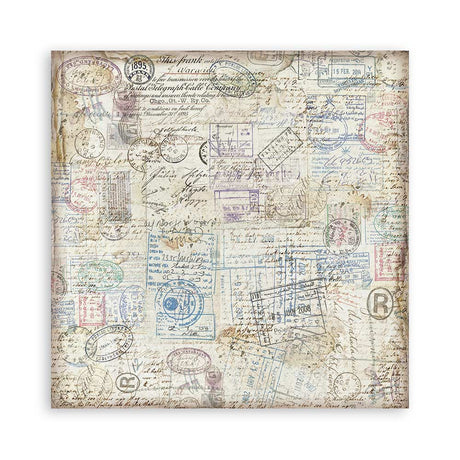 Stamperia Art of Travelling 8x8 Inch Paper Pack (SBBS120)
