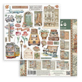 Stamperia Art of Travelling 8x8 Inch Paper Pack (SBBS120)
