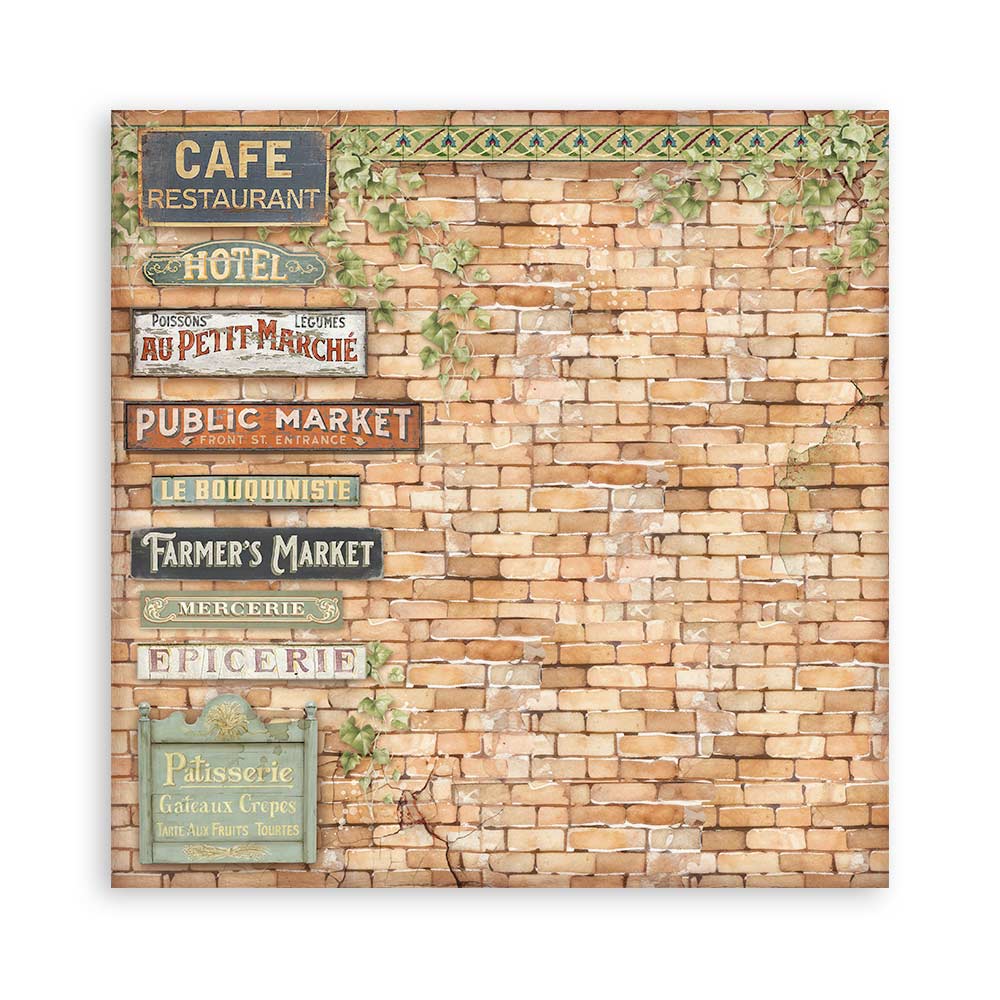 Stamperia Art of Travelling 8x8 Inch Paper Pack (SBBS120)