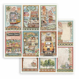 Stamperia Art of Travelling 8x8 Inch Paper Pack (SBBS120)