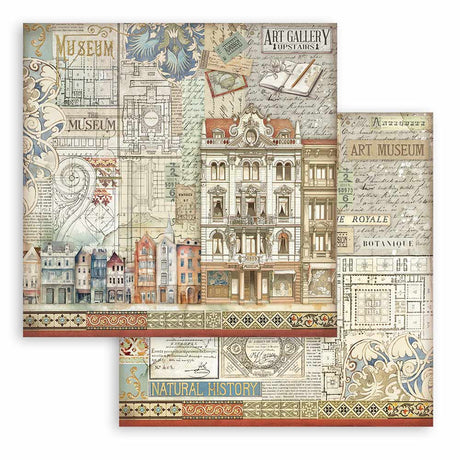 Stamperia Art of Travelling 8x8 Inch Paper Pack (SBBS120)