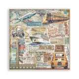 Stamperia Art of Travelling 8x8 Inch Paper Pack (SBBS120)