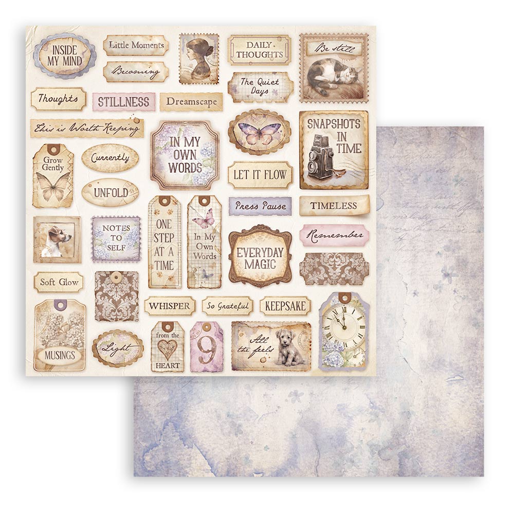 Stamperia Quiet Days 8x8 Paper Pack (SBBS134)
