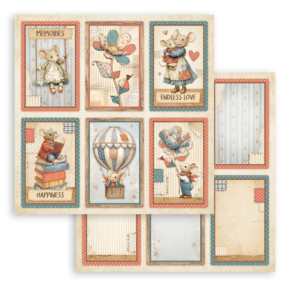Stamperia Family 8×8 Inch Paper Pack (SBBS137)