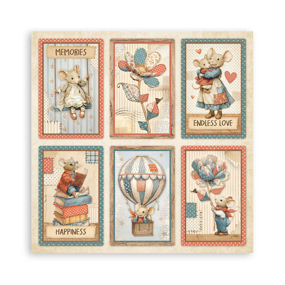 Stamperia Family 8×8 Inch Paper Pack (SBBS137)