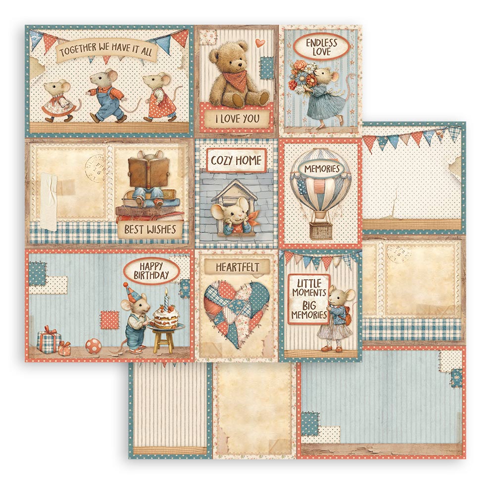 Stamperia Family 8×8 Inch Paper Pack (SBBS137)