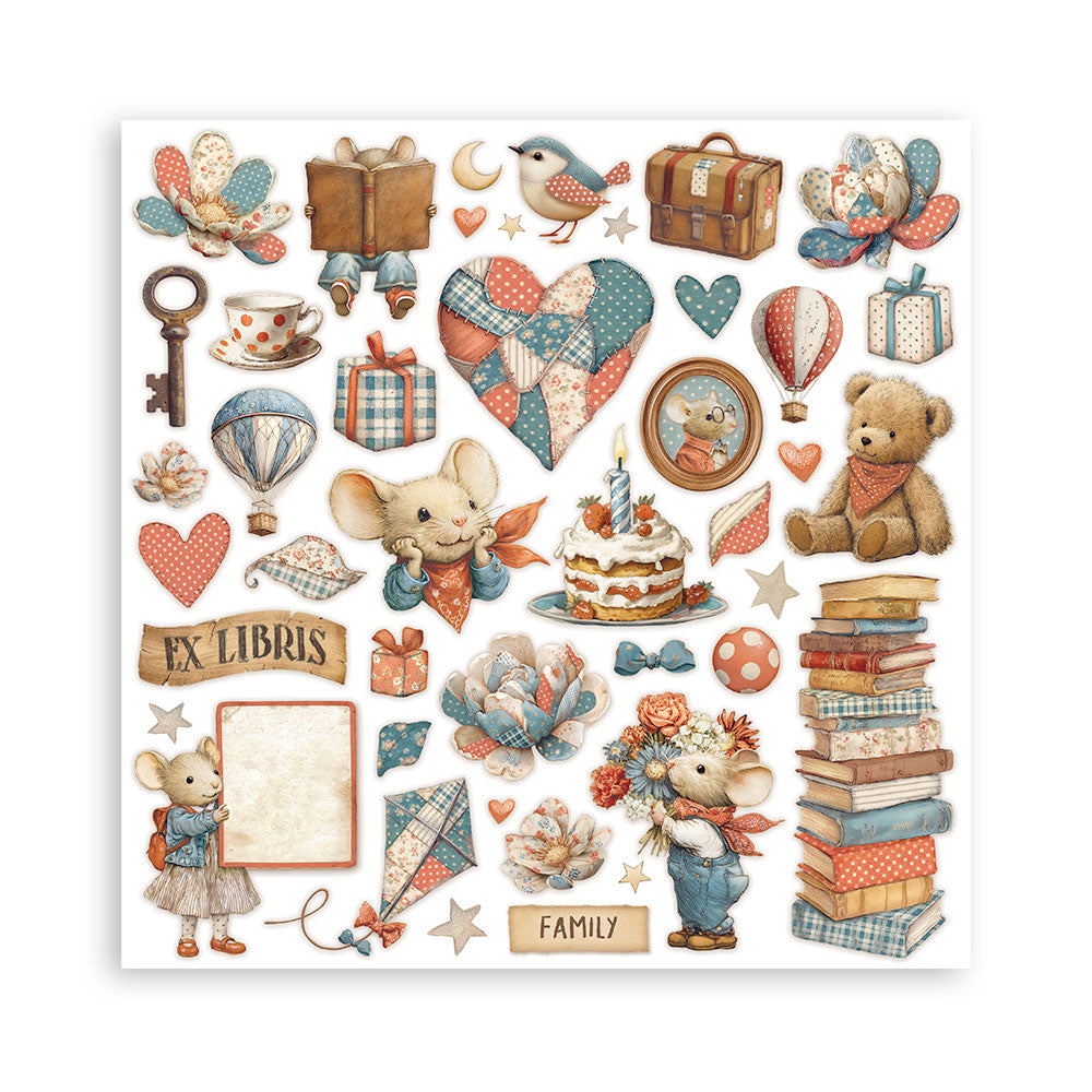 Stamperia Family 8×8 Inch Paper Pack (SBBS137)
