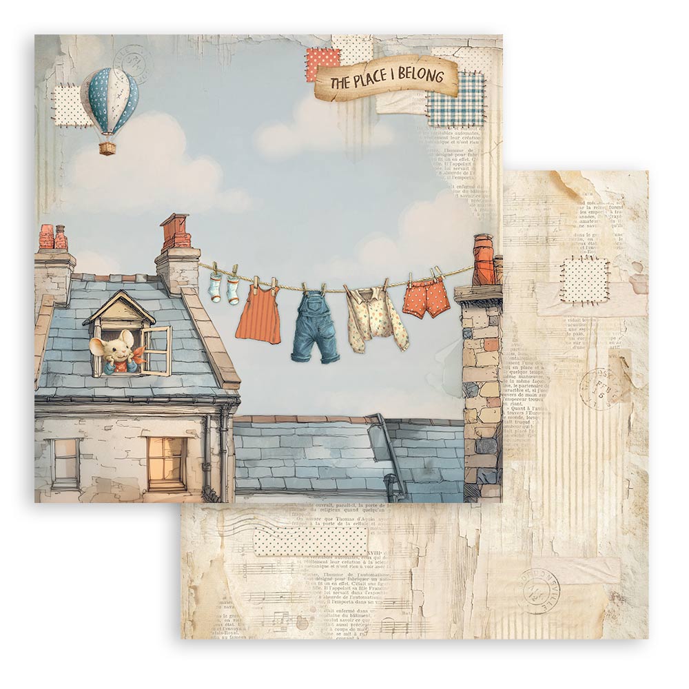 Stamperia Family 8×8 Inch Paper Pack (SBBS137)