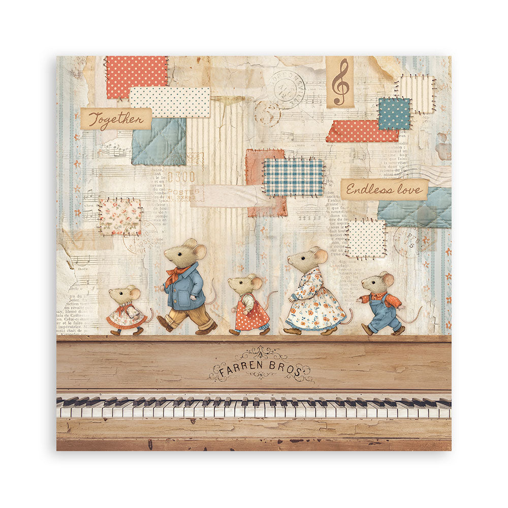 Stamperia Family 8×8 Inch Paper Pack (SBBS137)