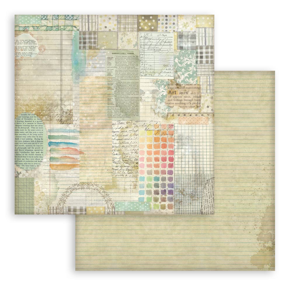 Stamperia Daisy Art 8x8 Inch Paper Pack Maxi Background Selection (SBBS139)