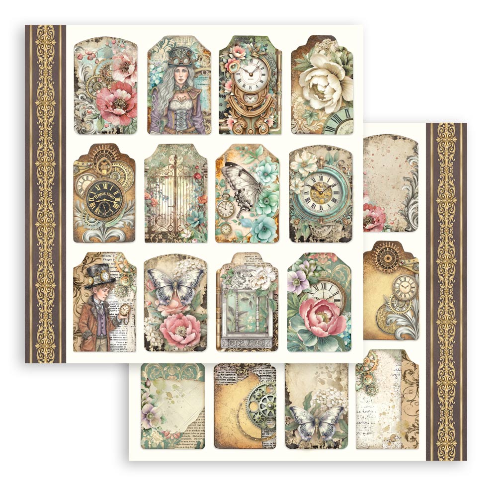 Stamperia Gardens of Time 8x8 Paper Pack (SBBS141)